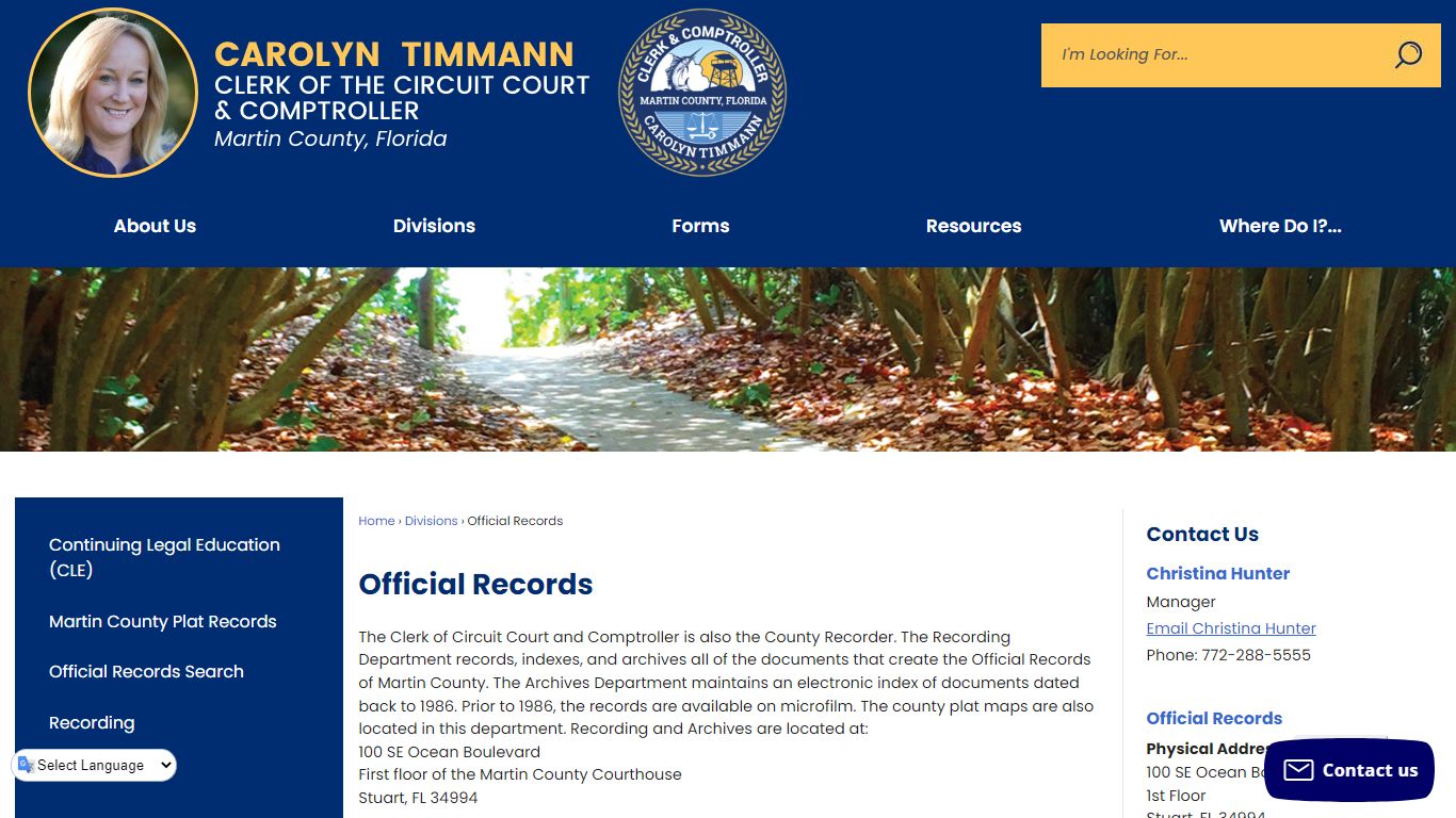 Official Records | Martin County Clerk